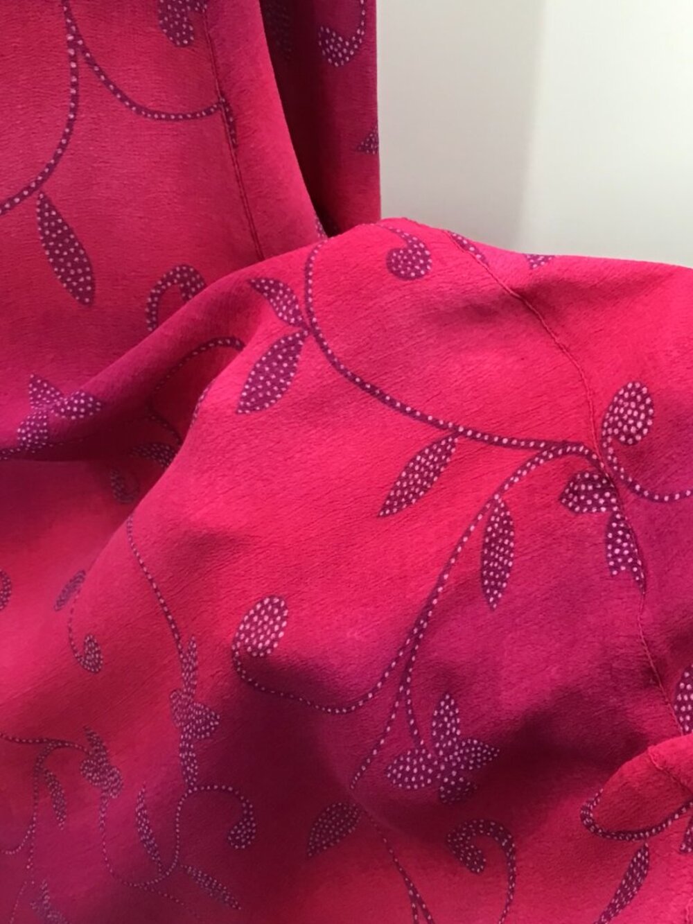 Vintage Womens 22/24 Dopamine Pink Purple Ombre Floral Print Sun Dress Cover Up - Picture 10 of 10